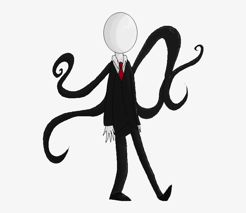 Slenderman Clipart Goanimate - Slenderman Cartoon Png, transparent png #9896722