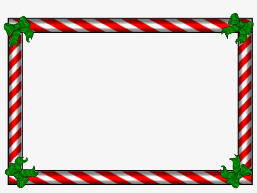 Candy Cane Border Transparent Background, transparent png #9896827