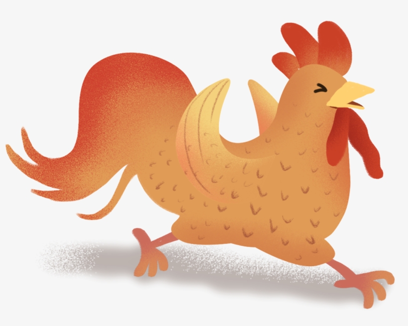 Hand Drawn Illustration Rooster Chicken Png And Psd - Rooster, transparent png #9898017