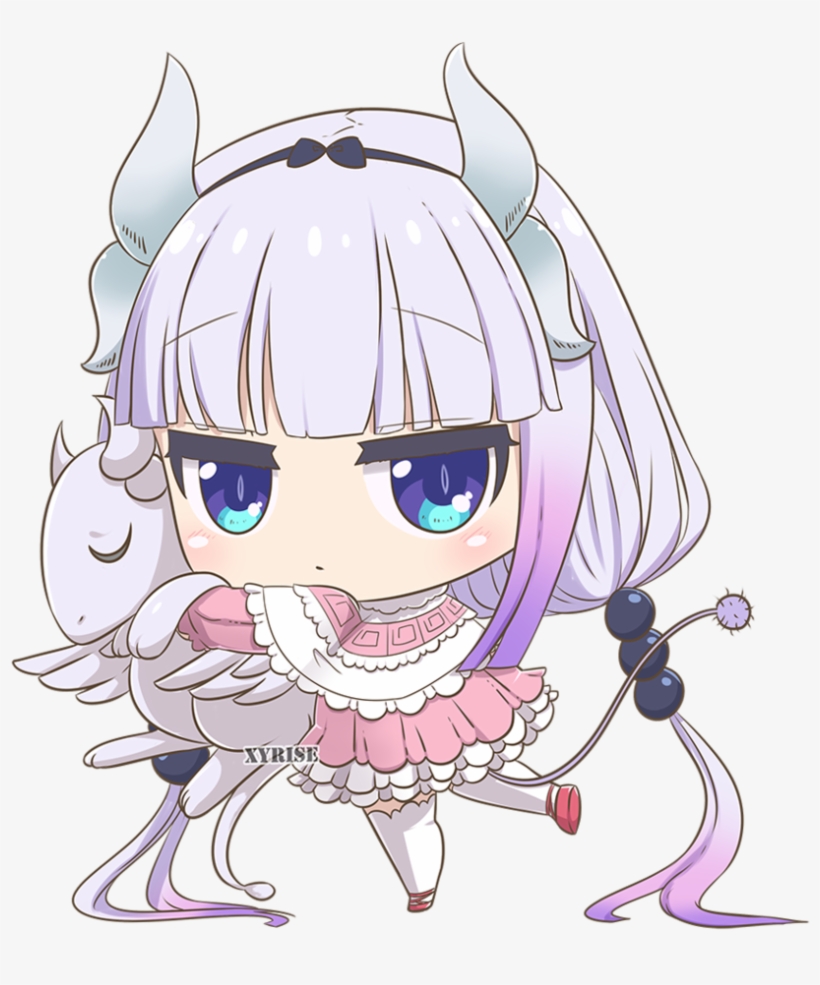 Kobayashi San Chi No Maid Dragon Op Theme [60fps] - Kanna Chibi Transparent, transparent png #9898018