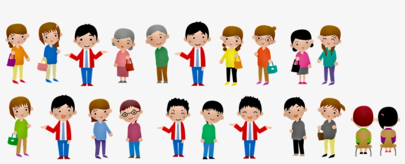 People, Man, Women, Grandma, Grandpa - Cartoon People Png, transparent png #9898406