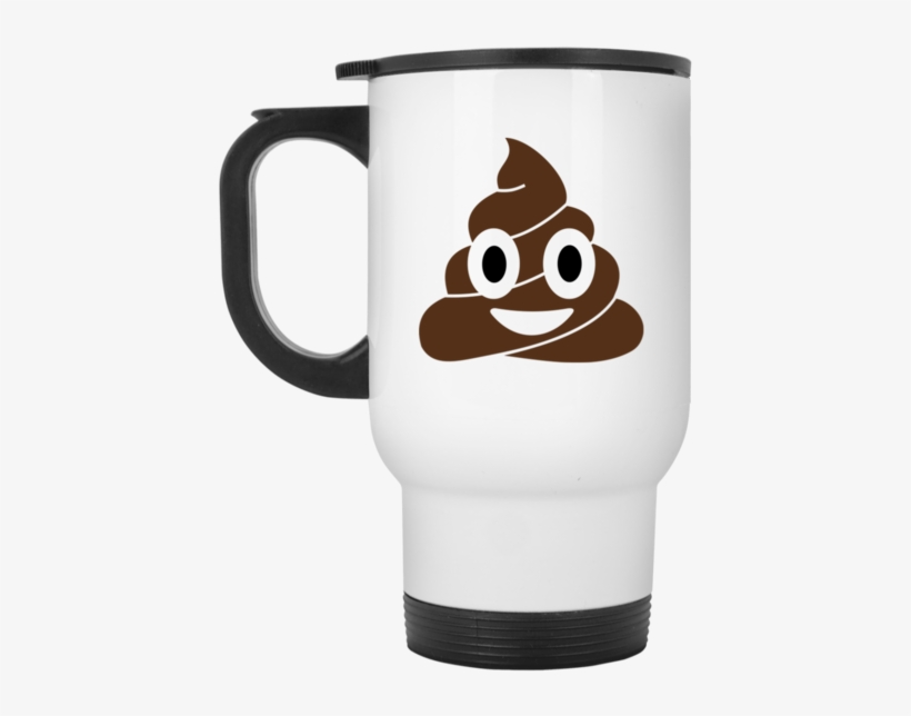 Poop Emoji Travel Mug - Vector Poop Emoji Png, transparent png #9898907