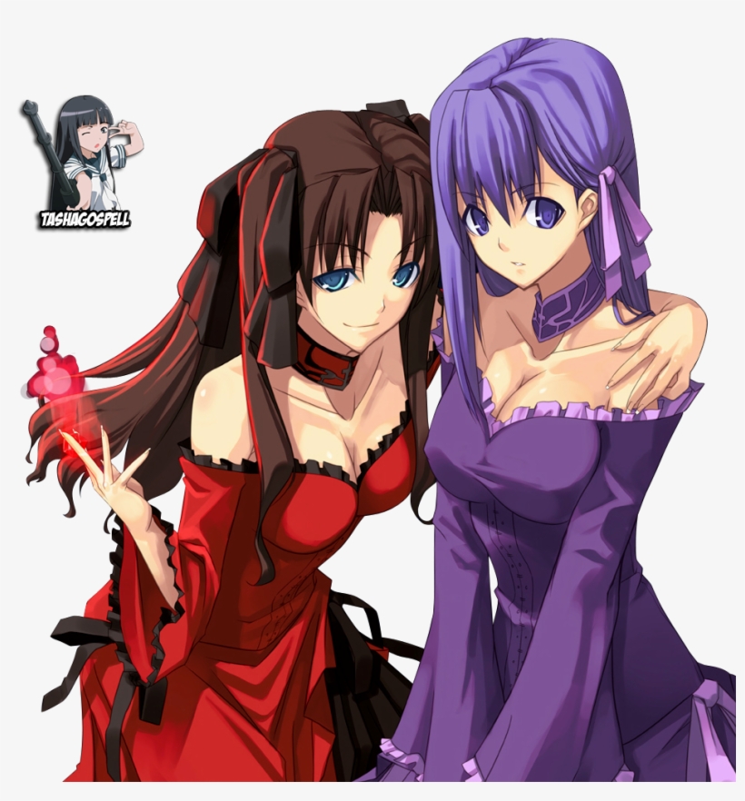 Sakura Matou Rin Tohsaka, transparent png #9899191