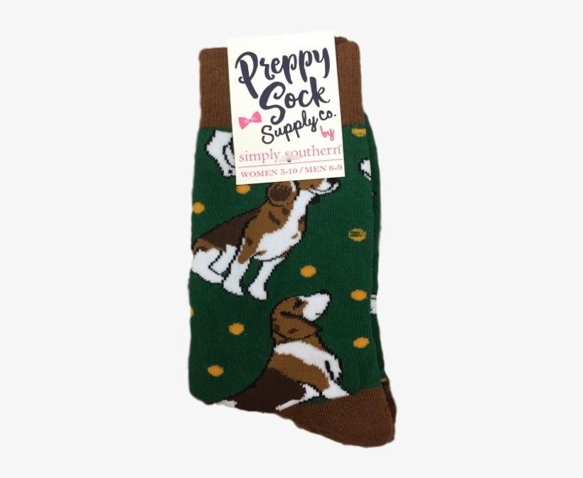 Simply Southern Beagles Sock - Sock, transparent png #990265