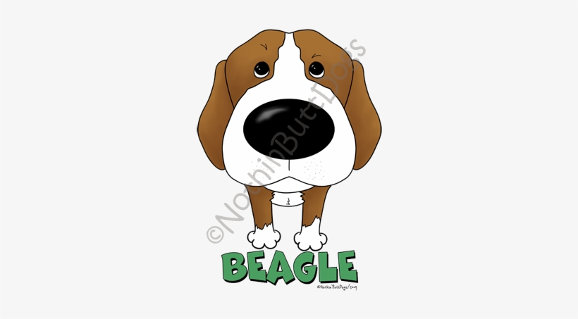 Big Nose Beagle Dark Colored T-shirts - Color, transparent png #990354