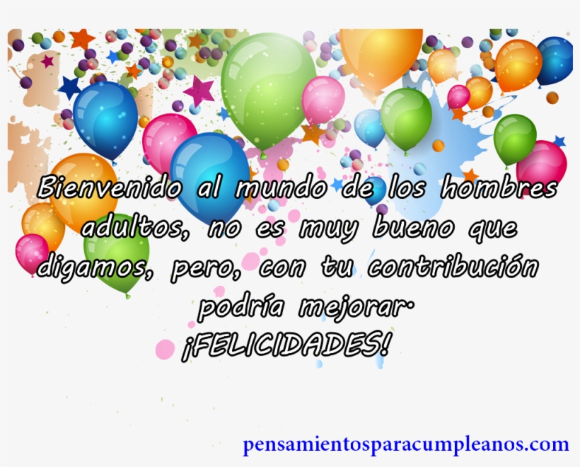 Tarjetas De Cumpleaños 18 Años Gratis Con Globos - Tarjeta De Cumpleaños Hermosa, transparent png #990387