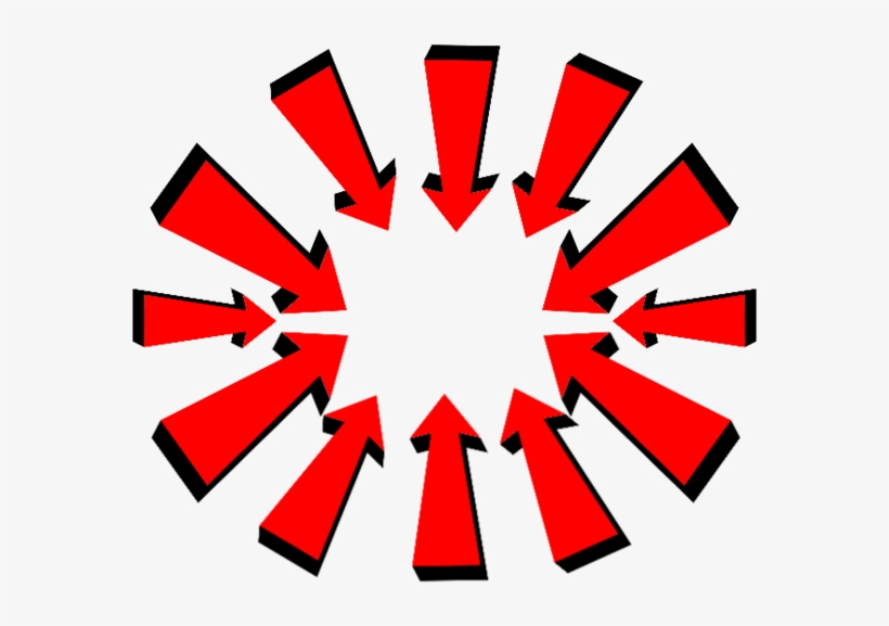 Red Arrow Transparent Png - Simple Flowers Vector, transparent png #990528