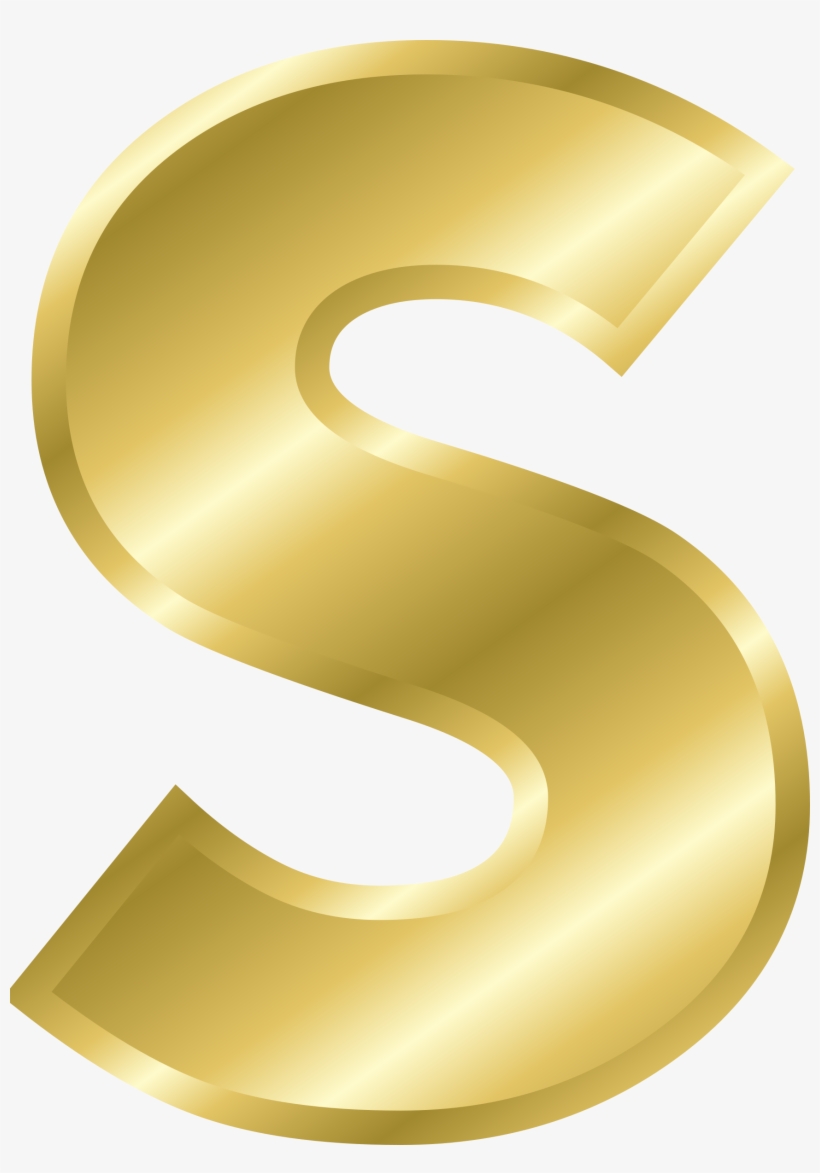 Effect Letters Alphabet Gold Inside Letter S Designs - Gold Letter S Png, transparent png #991120