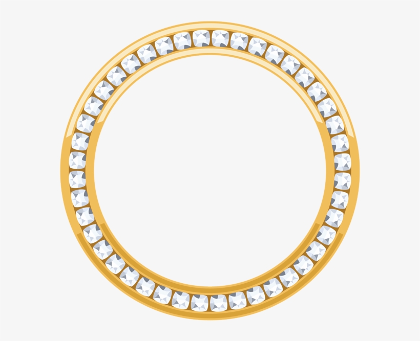 Deco Border Frame With Crystals Png Transparent Image - Buddhist Symbols Four Noble Truths, transparent png #991171