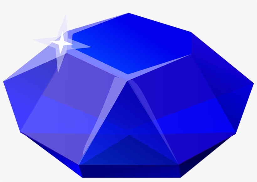 Crystals Clipart Sapphire - Gemstone, transparent png #991384