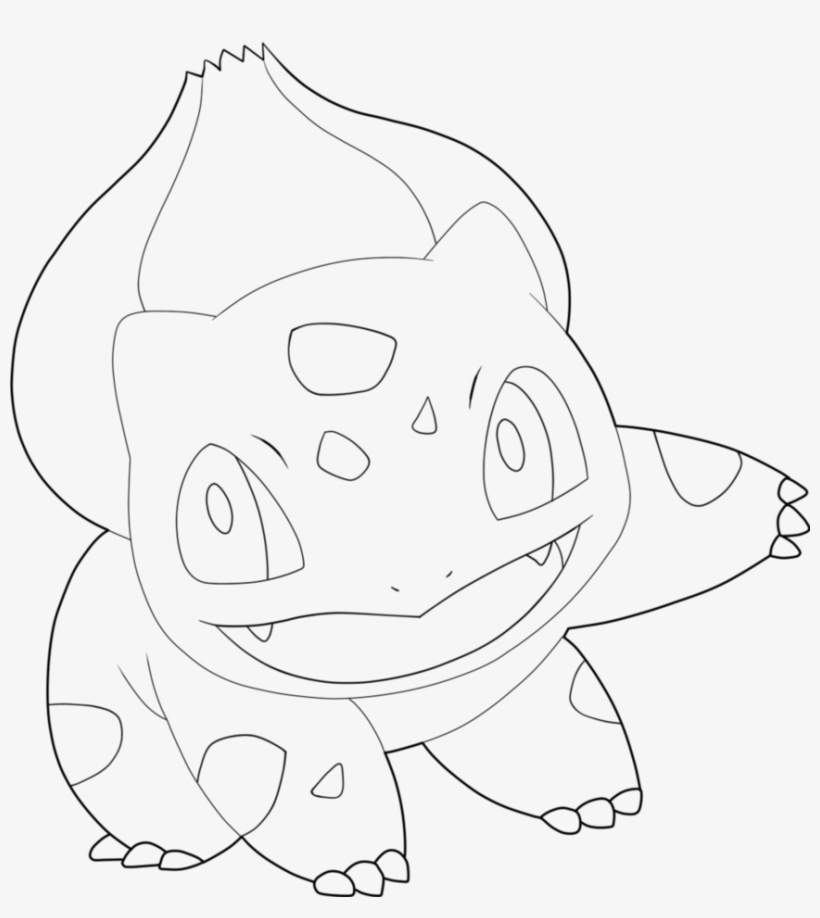 Bulbasaur Drawing At Getdrawings - Line Art, transparent png #992135