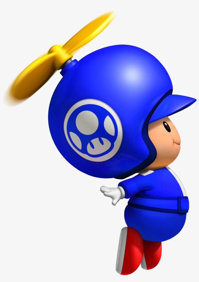 Blue Propeller Toad Pinterest Toad And Anime Png New - New Super Mario Bros Wii Blue Toad, transparent png #992178