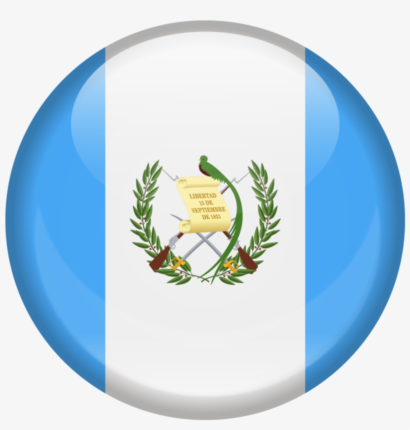 Guatemala - Guatemala Circle Flag, transparent png #992224