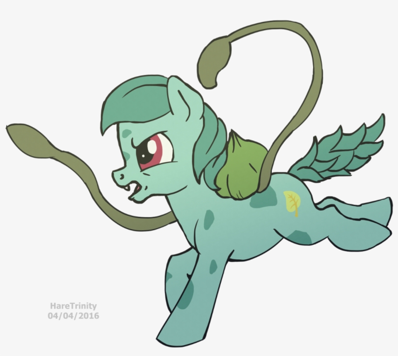 Haretrinity, Bulbasaur, Pokémon, Ponified, Safe, Simple - Filename, transparent png #992422