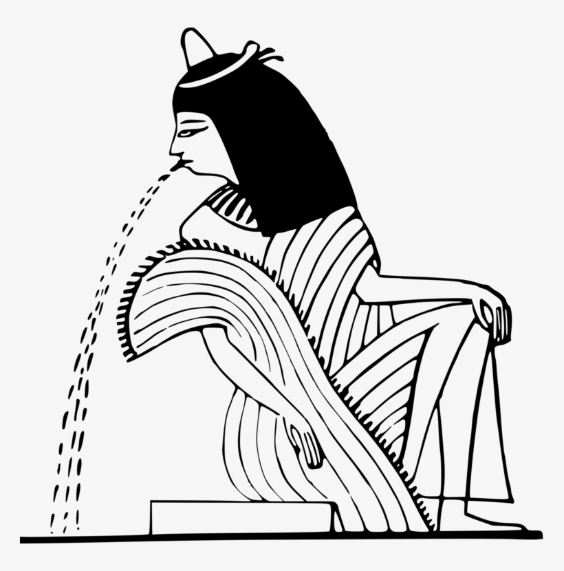 Art Of Ancient Egypt Egyptian Pyramids Egyptians - Ancient Egypt Line Art, transparent png #992439