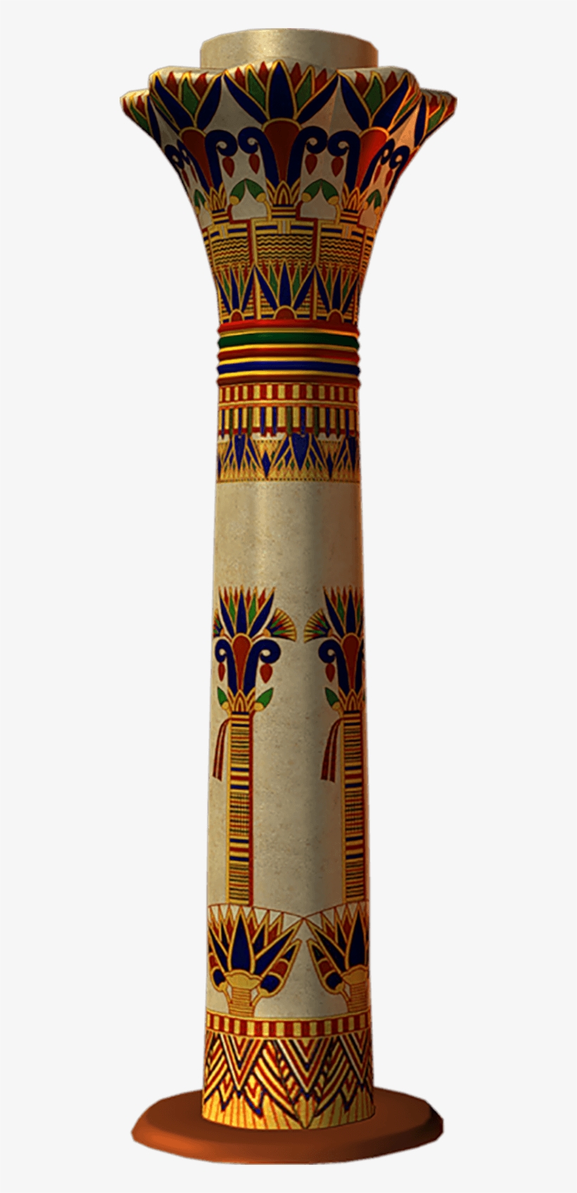 Free Png Egyptian Painted Pillars Png Images Transparent - Transparent Background Pillar Png, transparent png #992557