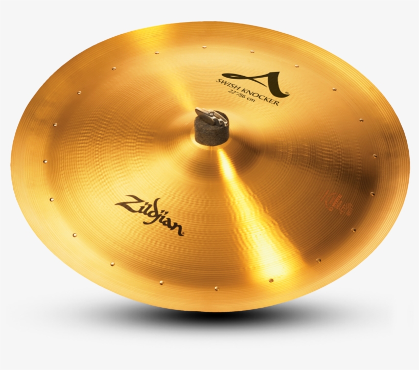 22" A Zildjian Swish Knocker With 20 Rivets - Zildjian A 22" Swish Knocker With Rivets, transparent png #992697