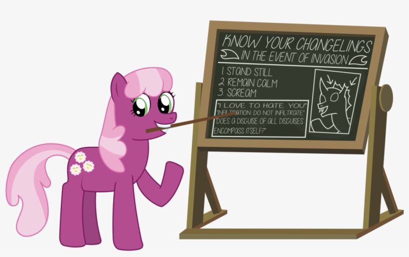 Sketchmcreations, Chalkboard, Changeling, Cheerilee, - Artist, transparent png #993085