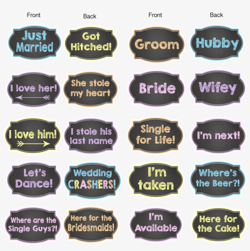 Chalkboard Wedding Collection - Wedding, transparent png #993489