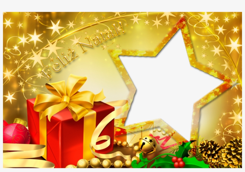 Moldura Estrela De Natal - Merry Christmas Feliz Navidad Feliz Natal, transparent png #993535