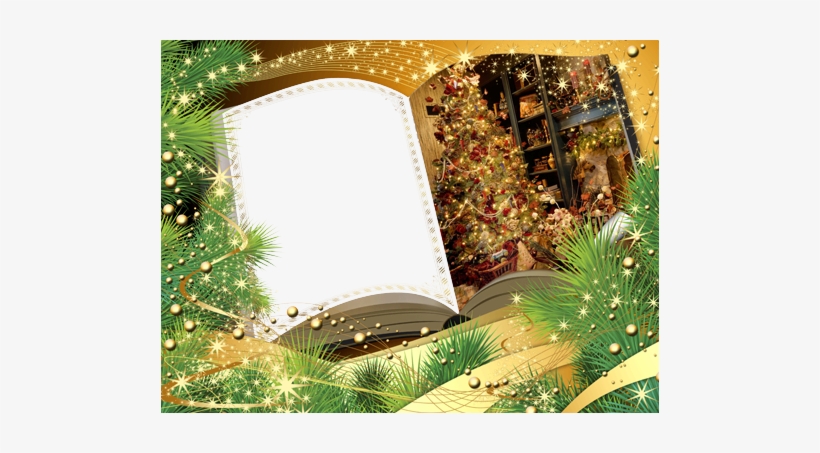 Livro De Natal - Fireplace Christmas Ornaments Home 24x18 Print Poster, transparent png #994059