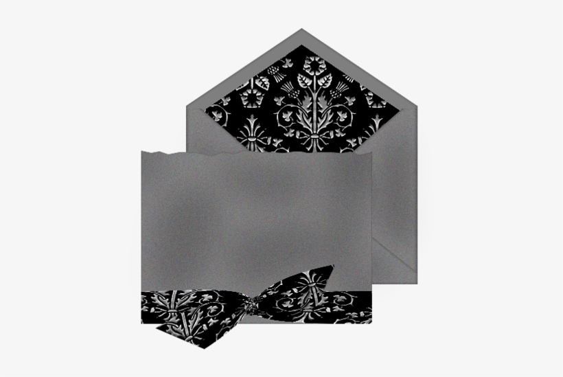 Black Lace Letter - Motif, transparent png #994313