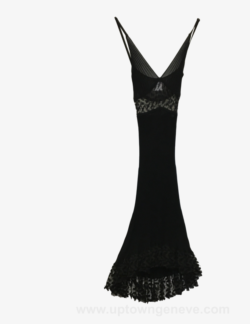 Chanel Little Black Lace Dress Photo @stylenseven - Black Dress Chanel Png, transparent png #994406