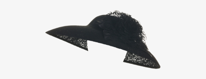 William Chambers Millinery Black Lace Floral Mega Coolie - Funeral Hats With Veil Png, transparent png #994558