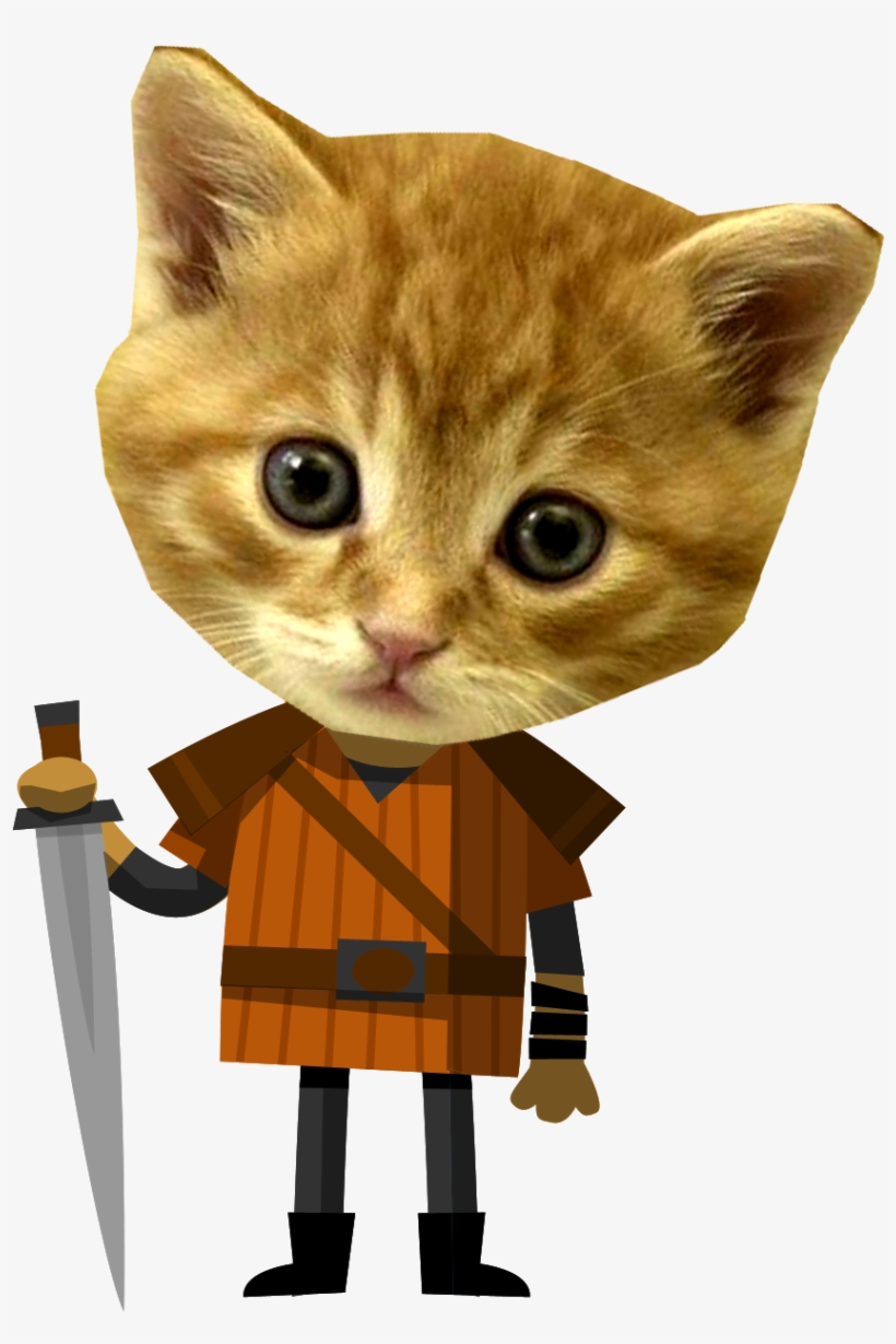 Kitten Medieval Flat Copy 2 - Medieval Kitten, transparent png #994656