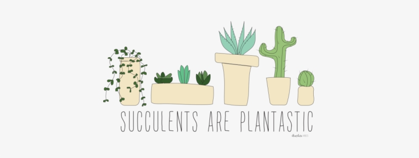 Succulents Are Plantastic - Tote Bags, transparent png #994697
