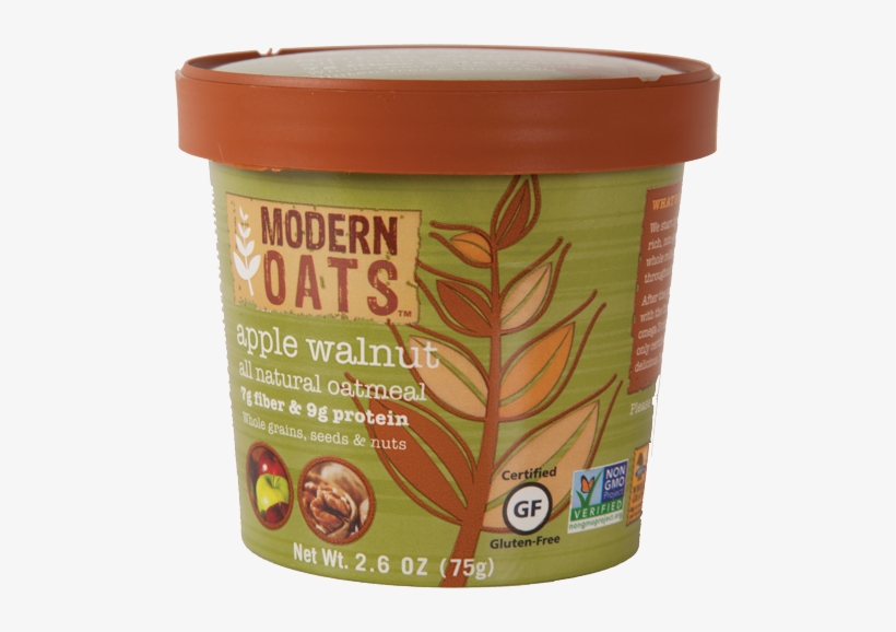 Apple Walnut - Modern Oats Apple Walnut Oatmeal - 12 Count, transparent png #994794