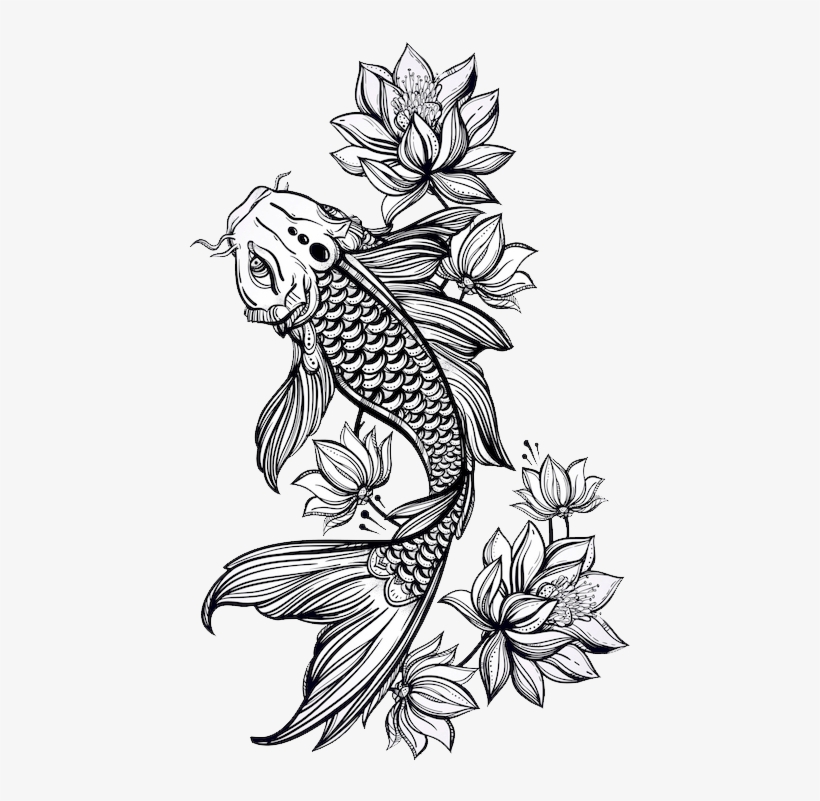 Dibujo De Peces Koi, transparent png #995044