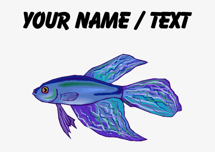 Custom Blue Betta Fish Shot Glass - High Jump Silhouette, transparent png #996355