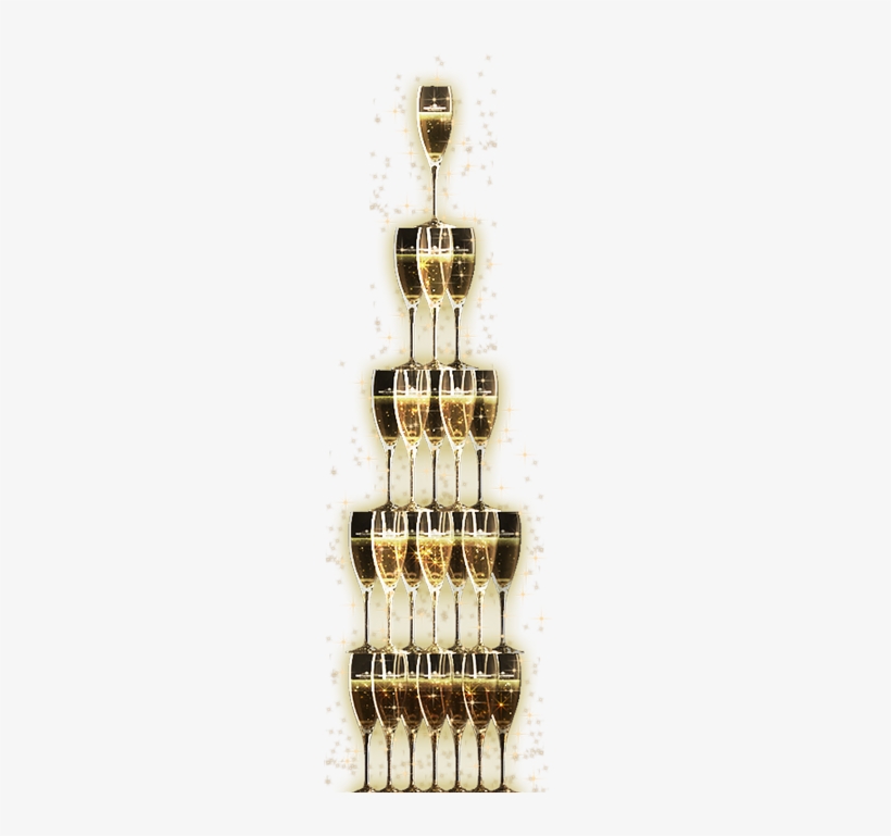 Champagne Glass Tower Png, transparent png #996828