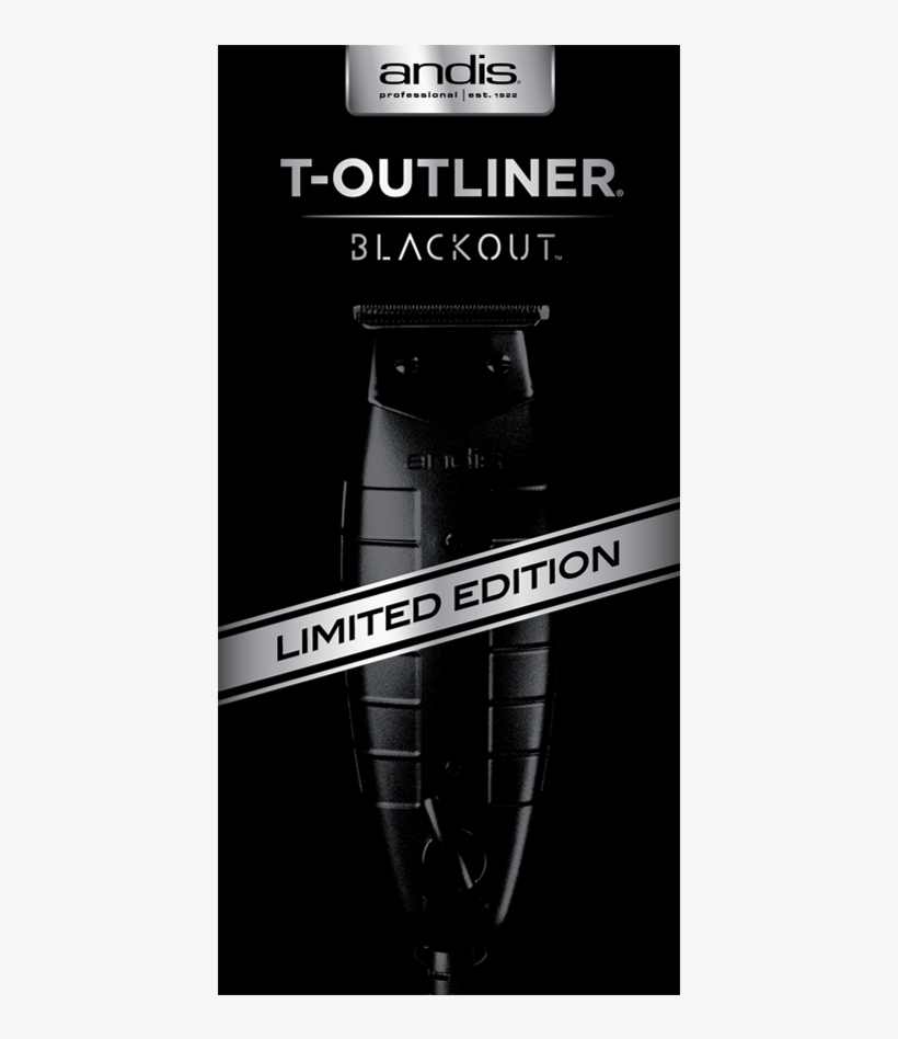 Andis T Outliner Black Out Limited Edition - Andis T Outliner Blackout, transparent png #996852