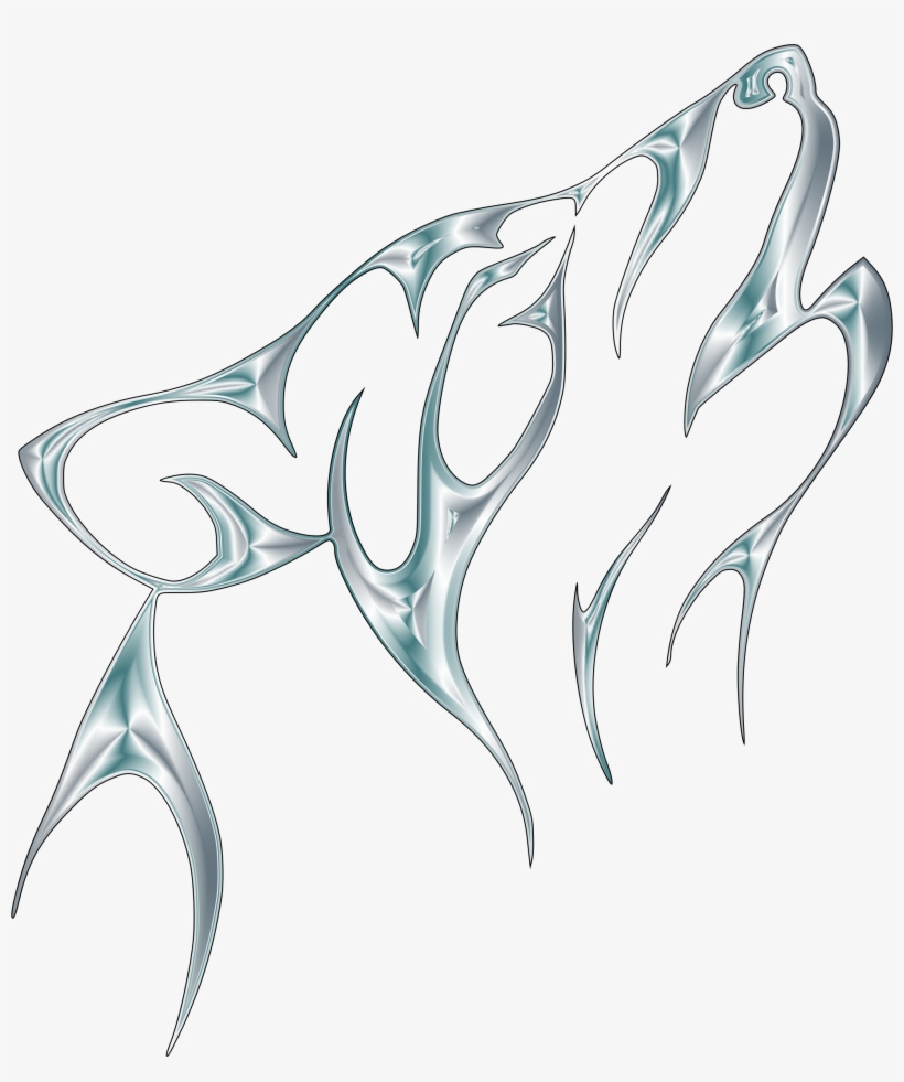 This Free Icons Png Design Of Silver Tribal Wolf No, transparent png #997009