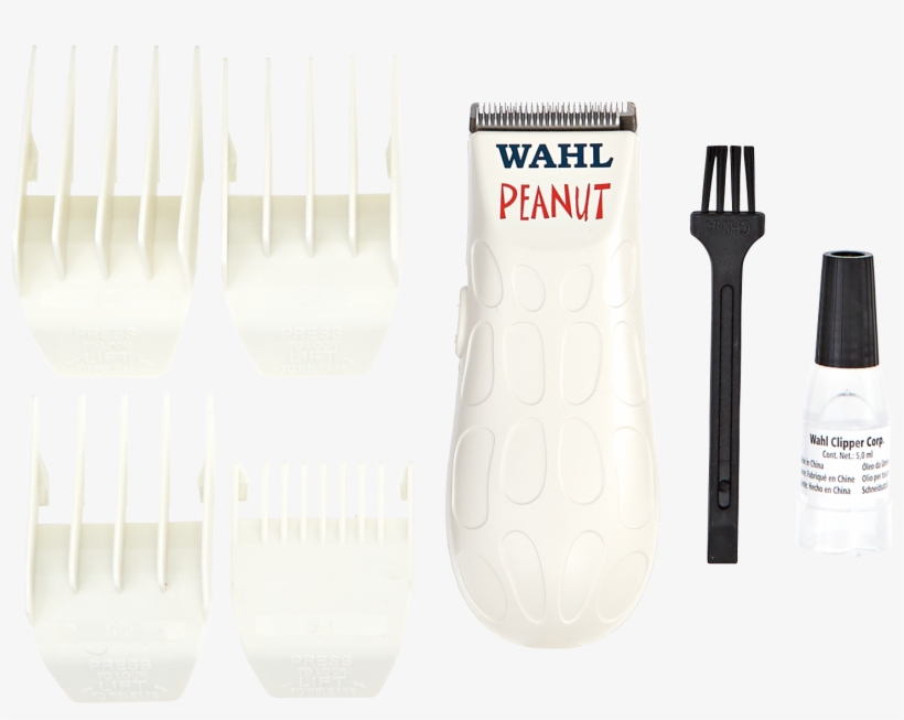 Peanut White Clipper & Trimmer - Wahl Peanut Hair Clipper Black, transparent png #997196