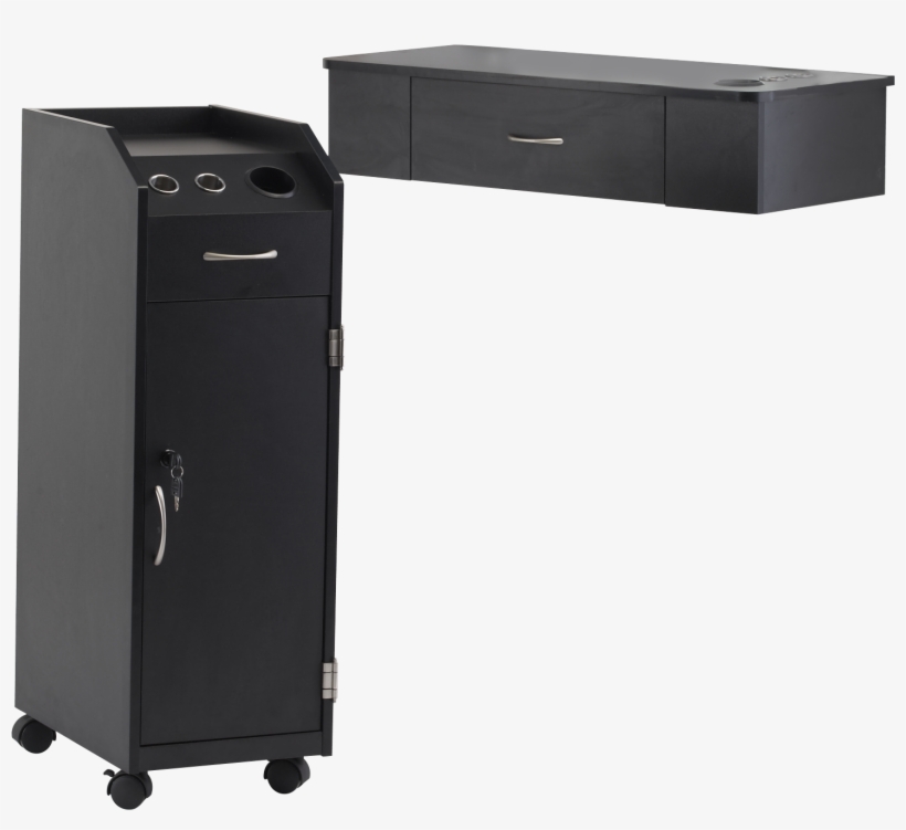 Wall Mount Station With Keystone Trolley In Black Puresana, transparent png #997326