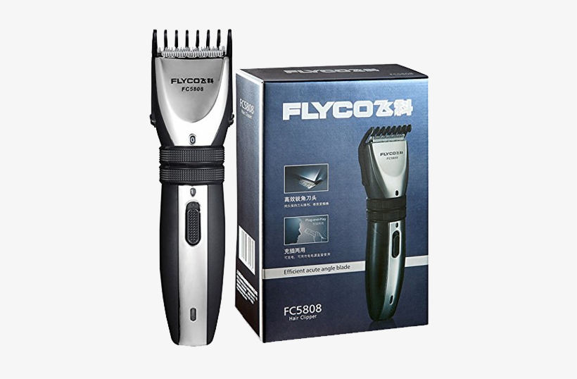 Flyco Fc5808 Rechargeable Hair Trimmer Clipper Kit - Flyco New Rotary 3d Rechargeable Washable Men's Cordless, transparent png #997812