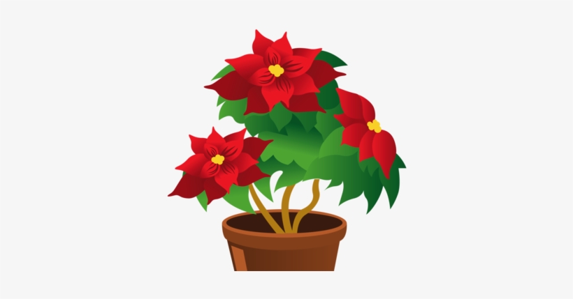 Christmas Memorial Greenery And Flowers - Flower Pot Clipart Png, transparent png #997841