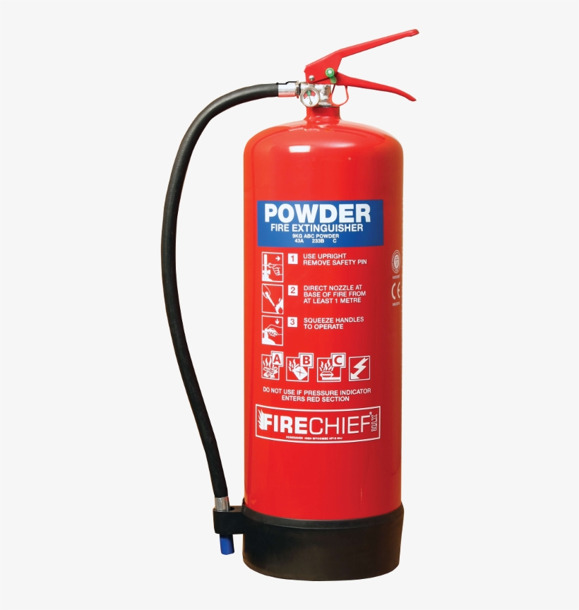 9kg-powder - Powder Fire Extinguisher Use, transparent png #997904
