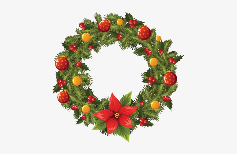 Tubes Christmas - Christmas Wreath Png, transparent png #998338