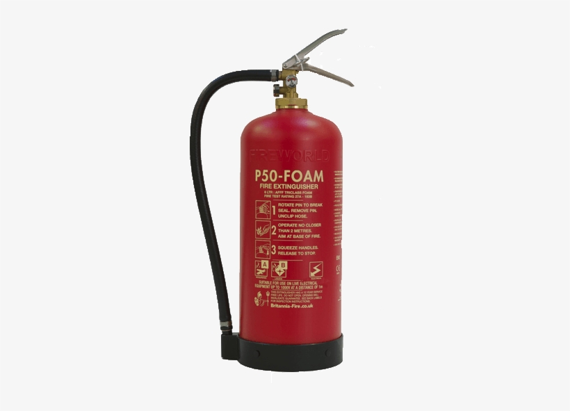 Servicing & Maint P50 Foam Fire Extinguisher - Brittannia P50 Service Free Foam Fire Extinguisher, transparent png #998360