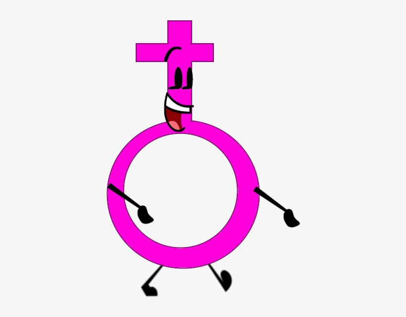 Female Symbol - Bfdi Female Sign, transparent png #999320