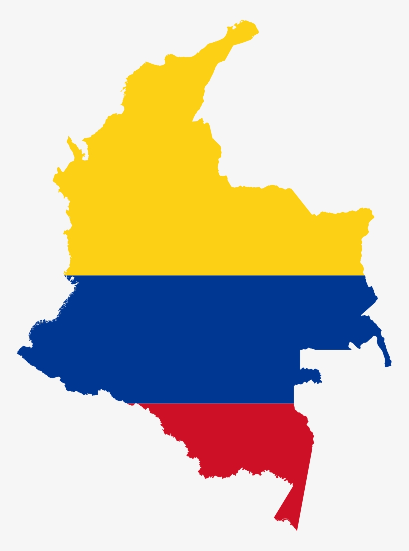 Colombia It Will Be My Very First Mission Trip - Colombia Map Flag, transparent png #999667