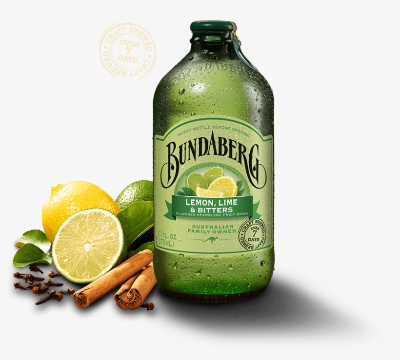 Lemon Lime & Bitters Us - Bundaberg Lemon & Lime Bitters Drink 375ml, transparent png #999722