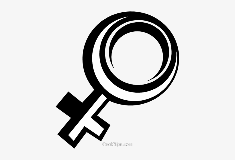 Female Symbol Royalty Free Vector Clip Art Illustration - Circle, transparent png #999751
