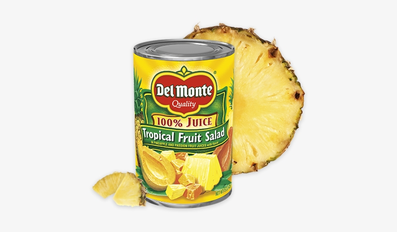 Tropical Fruit Salad - Del Monte Fruit Cocktail In Heavy Syrup 8.5 Oz. Can, transparent png #999823