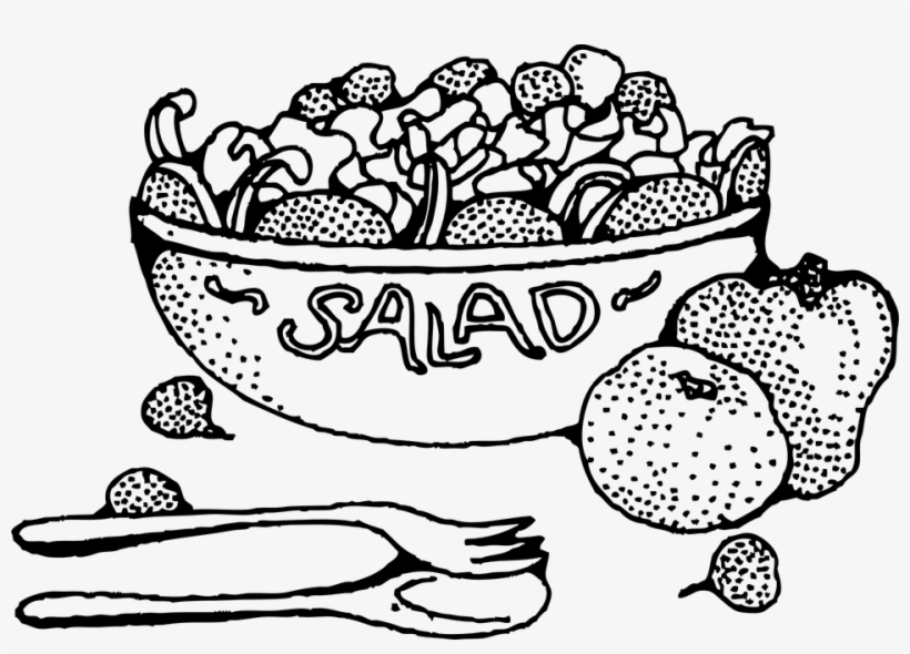 Fruit - Salad Colouring Page, transparent png #999848