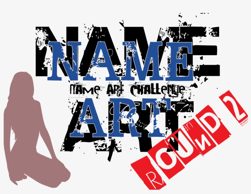 Name Art Round 2 - Graphic Design, transparent png #9901703